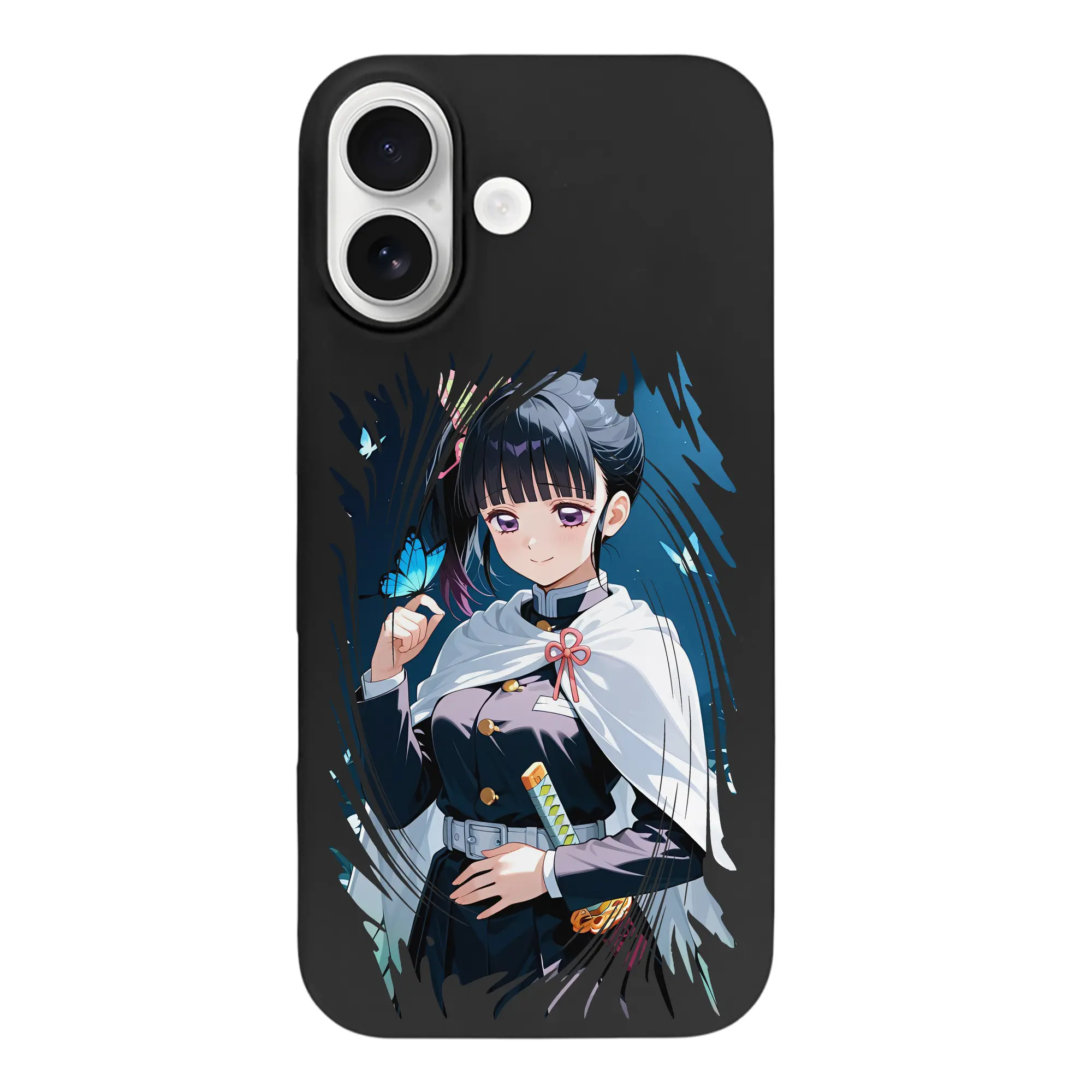 鬼滅の刃 グッズ,栗花落 カナヲ - iPhone 17 シリーズ シリコンケース 薄型 耐衝撃 指紋防止 ソフトタッチカバー 精密フィット 傷防止 保護ケース iPhone 17/17 Air/17 Pro/17 Pro Max 対応